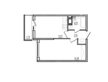 Квартира 32,8 м², 1-комнатная - изображение 1