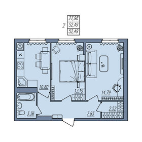 57 м², 2-комнатная квартира 5 358 940 ₽ - изображение 26