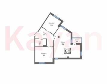 Квартира 80,6 м², 2-комнатная - изображение 1