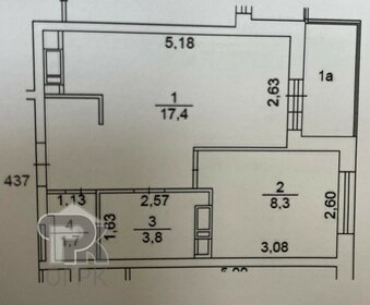 Квартира 32 м², 1-комнатная - изображение 1