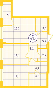 63,4 м², 2-комнатная квартира 8 650 000 ₽ - изображение 28