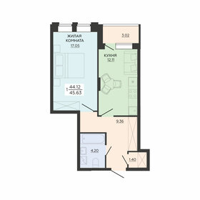 45,6 м², 1-комнатная квартира 5 749 380 ₽ - изображение 10