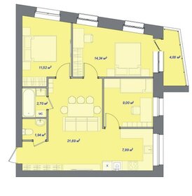 88,4 м², 2-комнатная квартира 6 650 000 ₽ - изображение 39