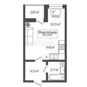 Квартира 24 м², 1-комнатная - изображение 1