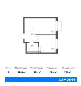 35,2 м², 1-комнатная квартира 8 142 980 ₽ - изображение 41