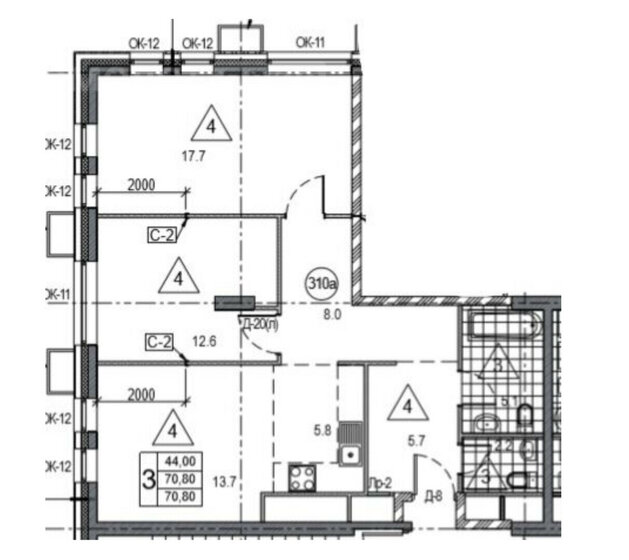 73,7 м², 3-комнатная квартира 16 000 000 ₽ - изображение 1