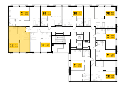 55 м², 2-комнатная квартира 17 000 000 ₽ - изображение 100