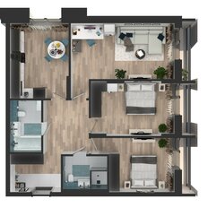 Квартира 85 м², 3-комнатная - изображение 4