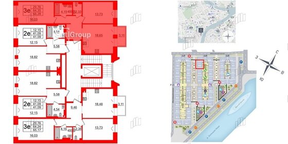 Квартира 64,4 м², 2-комнатная - изображение 2