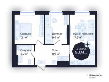 86,3 м², 3-комнатная квартира 7 990 000 ₽ - изображение 77