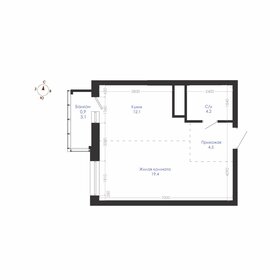 54,8 м², 1-комнатная квартира 8 100 000 ₽ - изображение 12