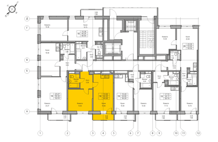 42,4 м², 1-комнатная квартира 8 252 438 ₽ - изображение 26