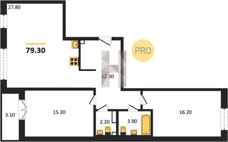 94,5 м², 2-комнатная квартира 28 070 000 ₽ - изображение 26