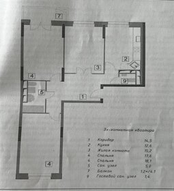 Квартира 85 м², 3-комнатная - изображение 1