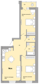 75,6 м², 2-комнатная квартира 8 846 370 ₽ - изображение 22