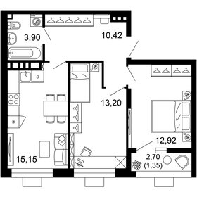 52 м², 2-комнатная квартира 13 200 000 ₽ - изображение 37