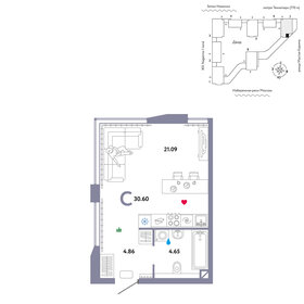 31,4 м², квартира-студия 19 000 000 ₽ - изображение 1