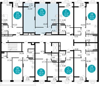 71,6 м², 2-комнатная квартира 11 949 552 ₽ - изображение 62