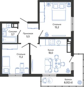 55,9 м², 2-комнатная квартира 10 498 020 ₽ - изображение 31