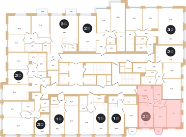 64,4 м², 2-комнатная квартира 15 012 190 ₽ - изображение 6