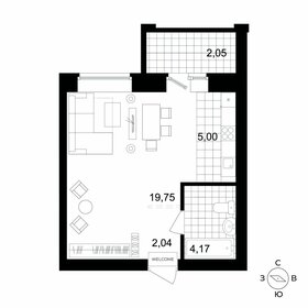 30 м², квартира-студия 3 480 000 ₽ - изображение 31