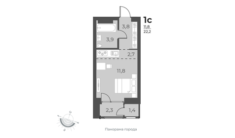 38 м², 1-комнатная квартира 4 483 737 ₽ - изображение 40