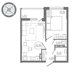 56 м², 2-комнатная квартира 6 650 000 ₽ - изображение 52