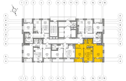53,2 м², 2-комнатная квартира 10 947 042 ₽ - изображение 41