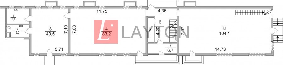 714 м², офис - изображение 5