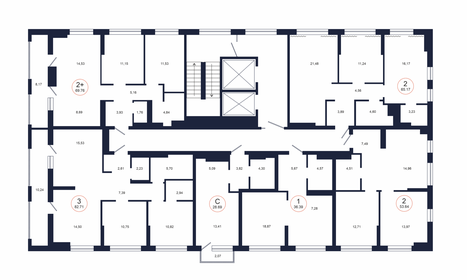 50,9 м², 2-комнатная квартира 7 500 000 ₽ - изображение 68