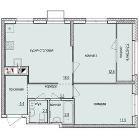 39,7 м², 2-комнатная квартира 2 680 000 ₽ - изображение 70