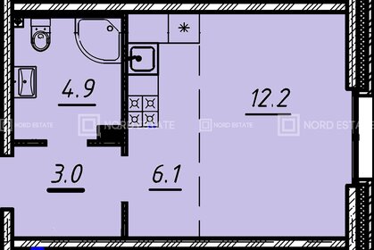 Квартира 26,2 м², студия - изображение 1