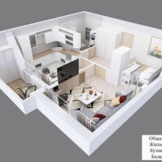 Квартира 47,2 м², 1-комнатная - изображение 4