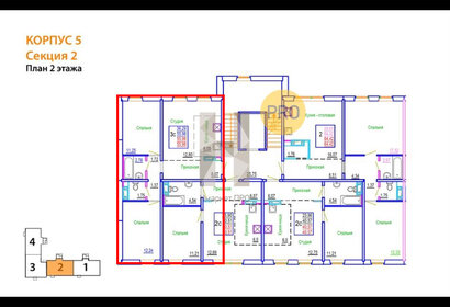 Квартира 56 м², 3-комнатная - изображение 2