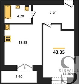 45,6 м², 1-комнатная квартира 6 030 000 ₽ - изображение 30