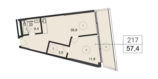 35,2 м², апартаменты-студия 26 400 000 ₽ - изображение 79