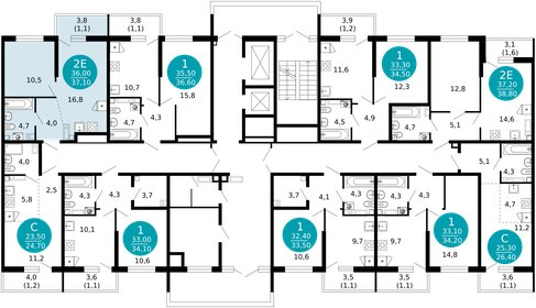 Квартира 37,1 м², 1-комнатная - изображение 2