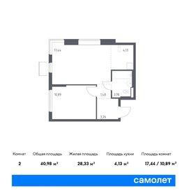 44,4 м², 2-комнатная квартира 6 500 000 ₽ - изображение 74