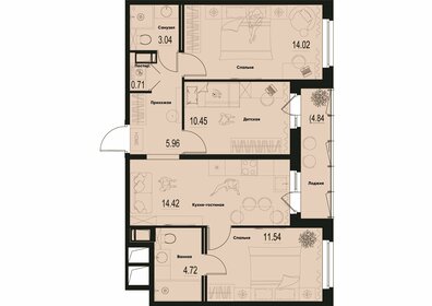 67,3 м², 3-комнатная квартира 10 966 640 ₽ - изображение 51