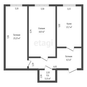 64,2 м², 3-комнатные апартаменты 6 100 000 ₽ - изображение 58