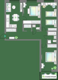 126,4 м², 3-комнатная квартира 14 800 000 ₽ - изображение 120