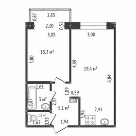 46,9 м², 1-комнатная квартира 12 990 000 ₽ - изображение 89