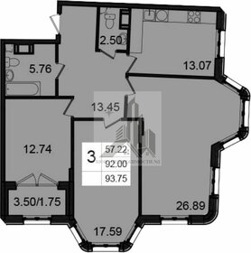 Квартира 95 м², 3-комнатная - изображение 1