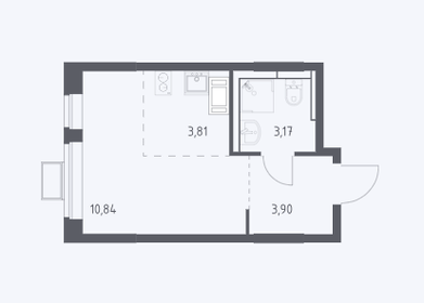 Квартира 21 м², студия - изображение 2