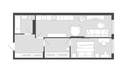 62 м², квартира-студия 10 745 000 ₽ - изображение 27