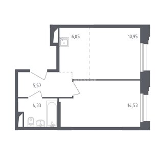 Квартира 41,4 м², 2-комнатная - изображение 1