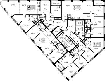 101,8 м², 4-комнатная квартира 45 917 644 ₽ - изображение 44