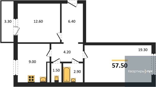 61 м², 2-комнатная квартира 5 100 000 ₽ - изображение 44