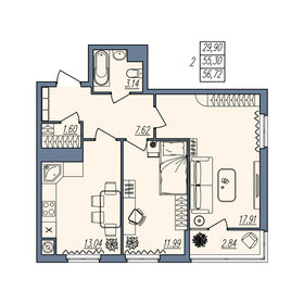 130,9 м², 3-комнатная квартира 12 060 000 ₽ - изображение 60