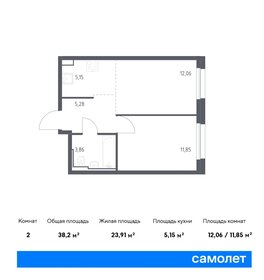 39,5 м², 1-комнатная квартира 8 299 000 ₽ - изображение 75